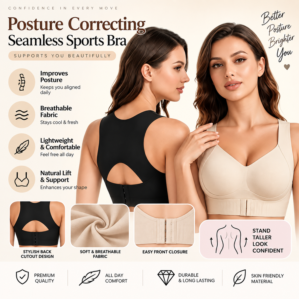 Seamless Smoothing Posture Sports Bra